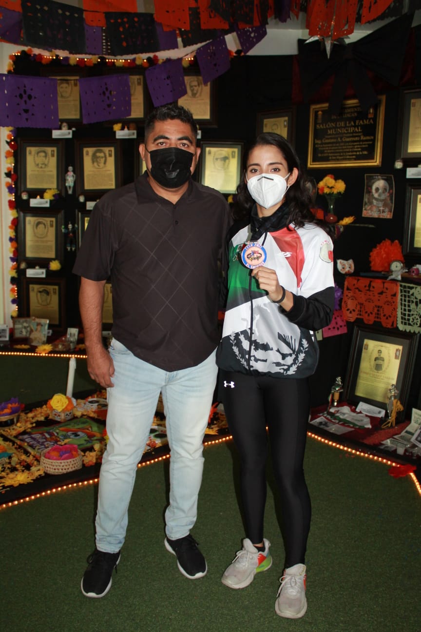 Gran respaldo del gobierno municipal de Culiacán para la seleccionada nacional de karate, Jesús Yamilet Terrazas