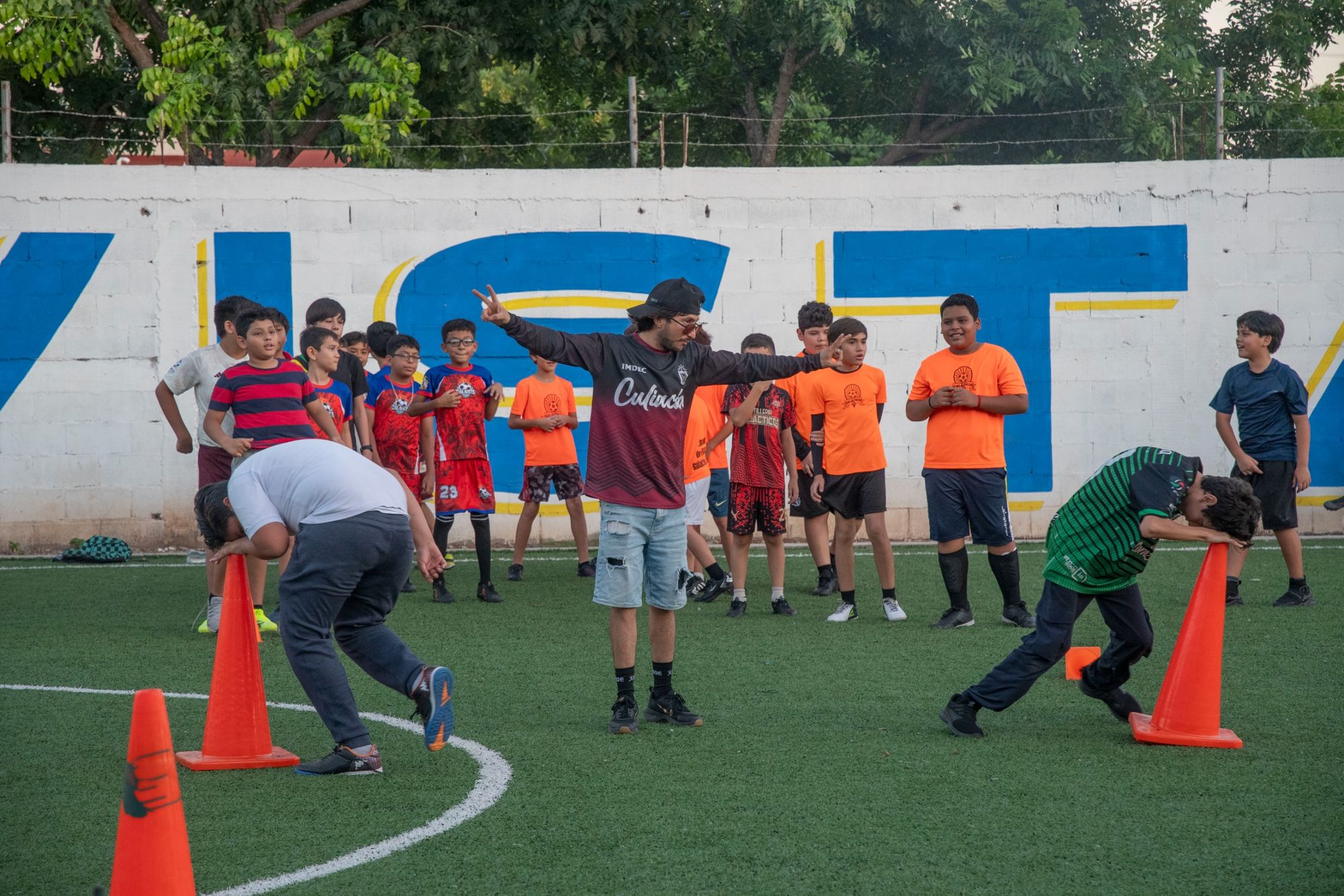 Niñas y niños disfrutan la Jornada Deportiva del IMDEC en la colonia Chulavista